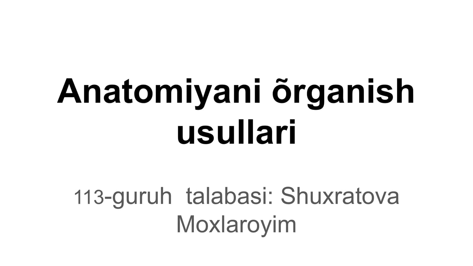 Anatomiyani õrganish usullari