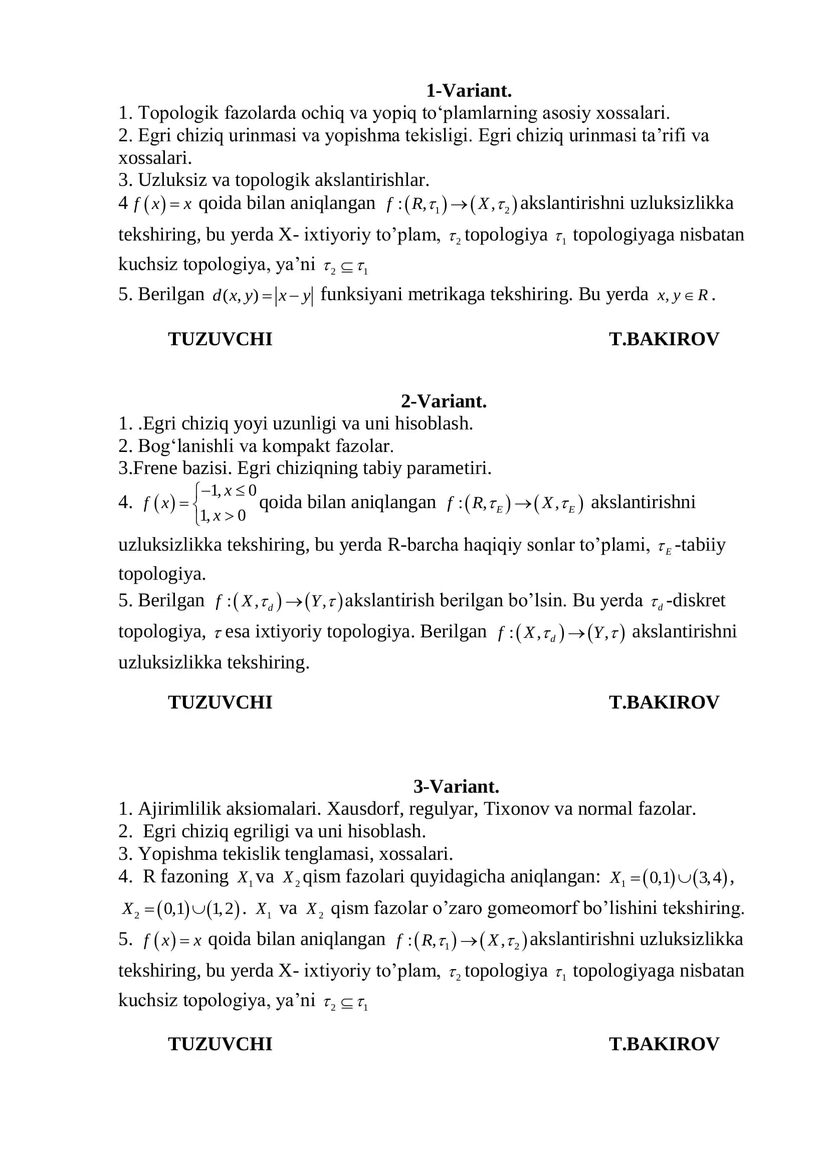 Egri chiziq urinmasi va yopishma
