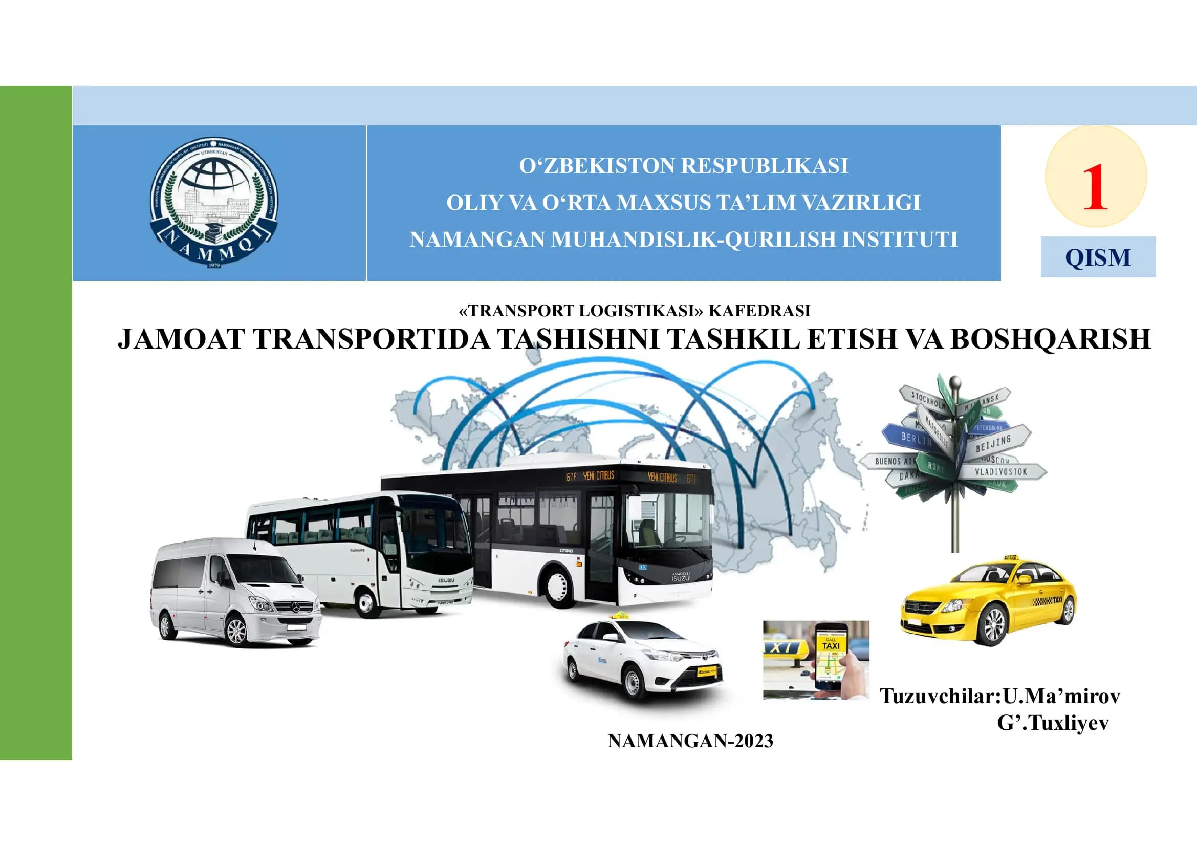 Avtomobillarning texnik-ekspluatatsion ko‘rsatkichlari