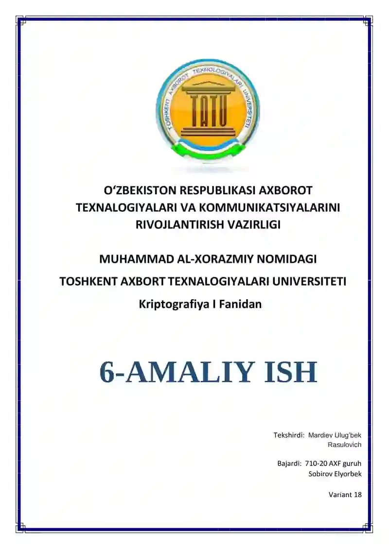 N bitli skremblerni qurish va davrini hisoblash