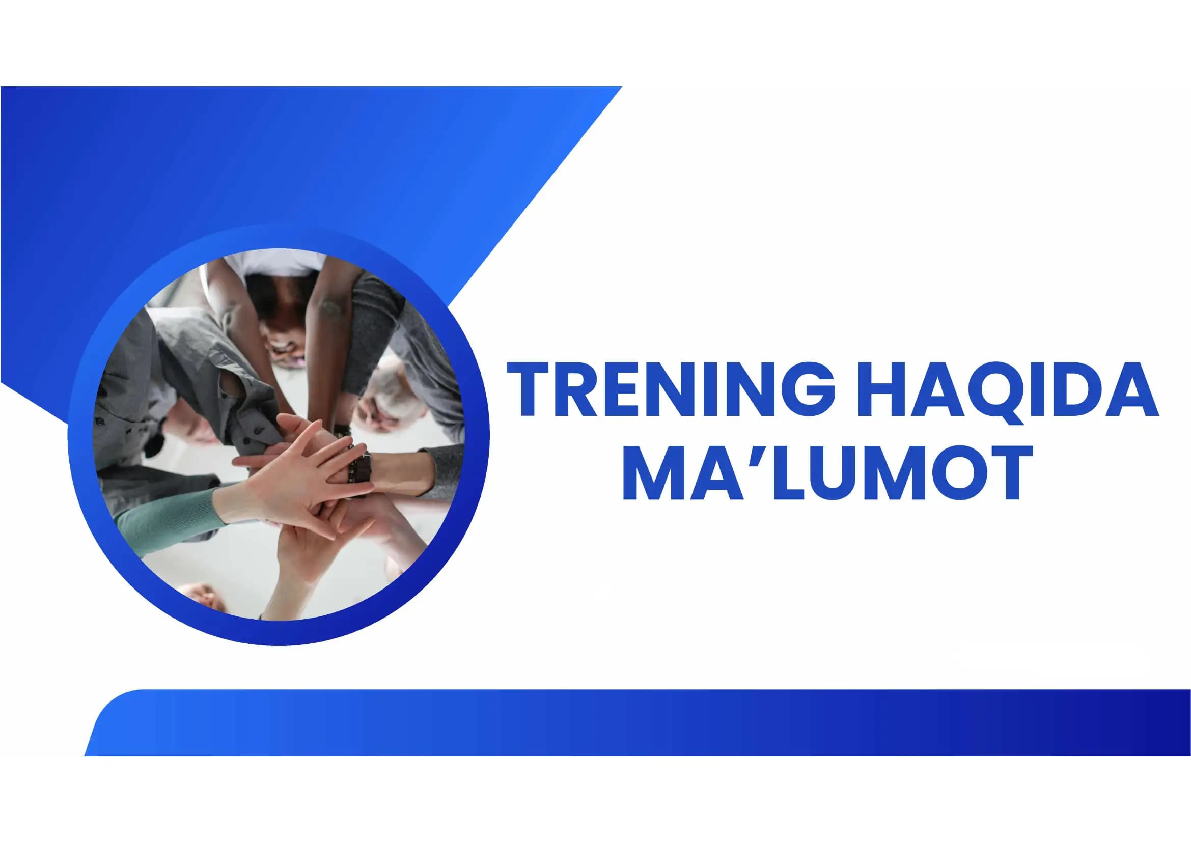 Trening haqida ma'lumot