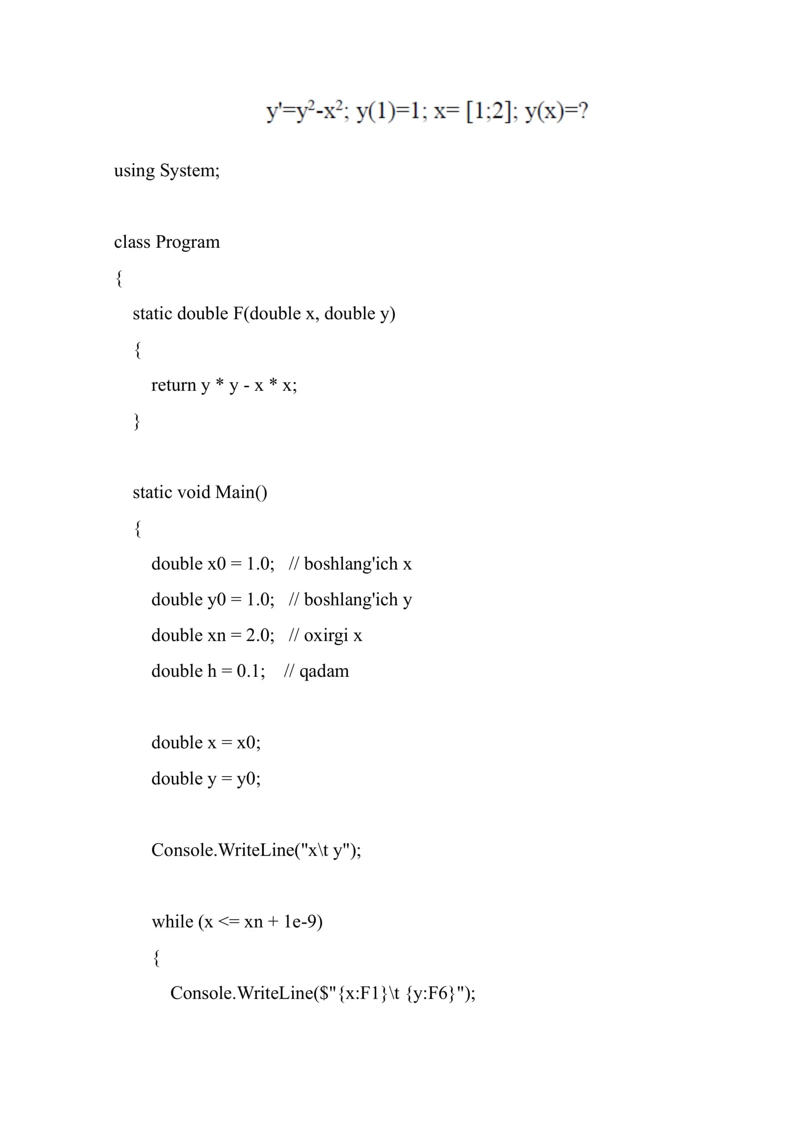 Euler formulasi