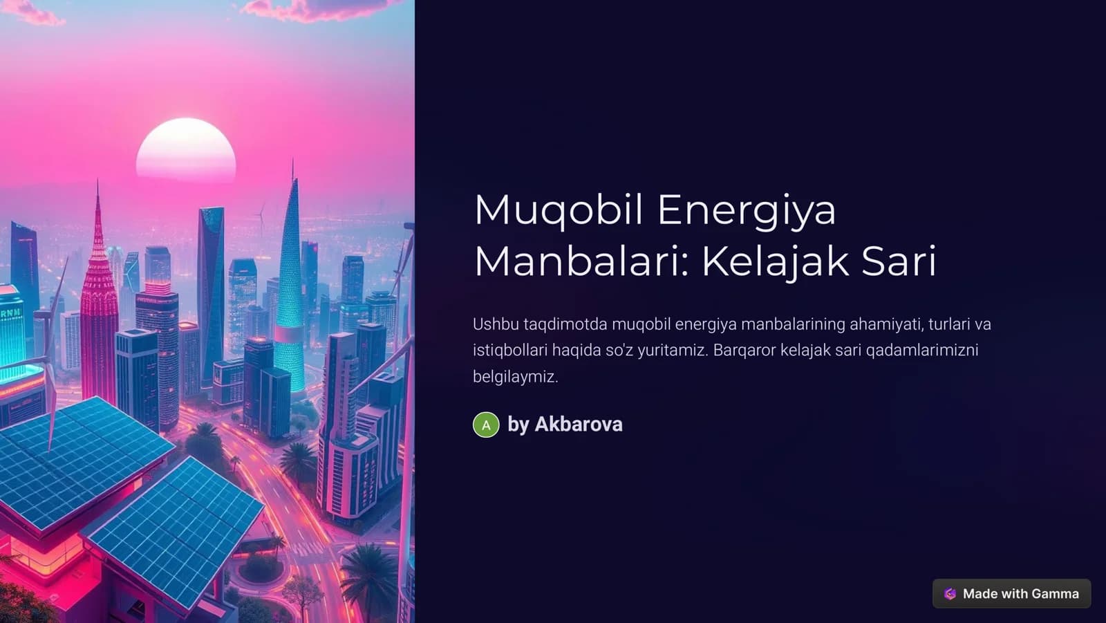 Muqobil Energiya