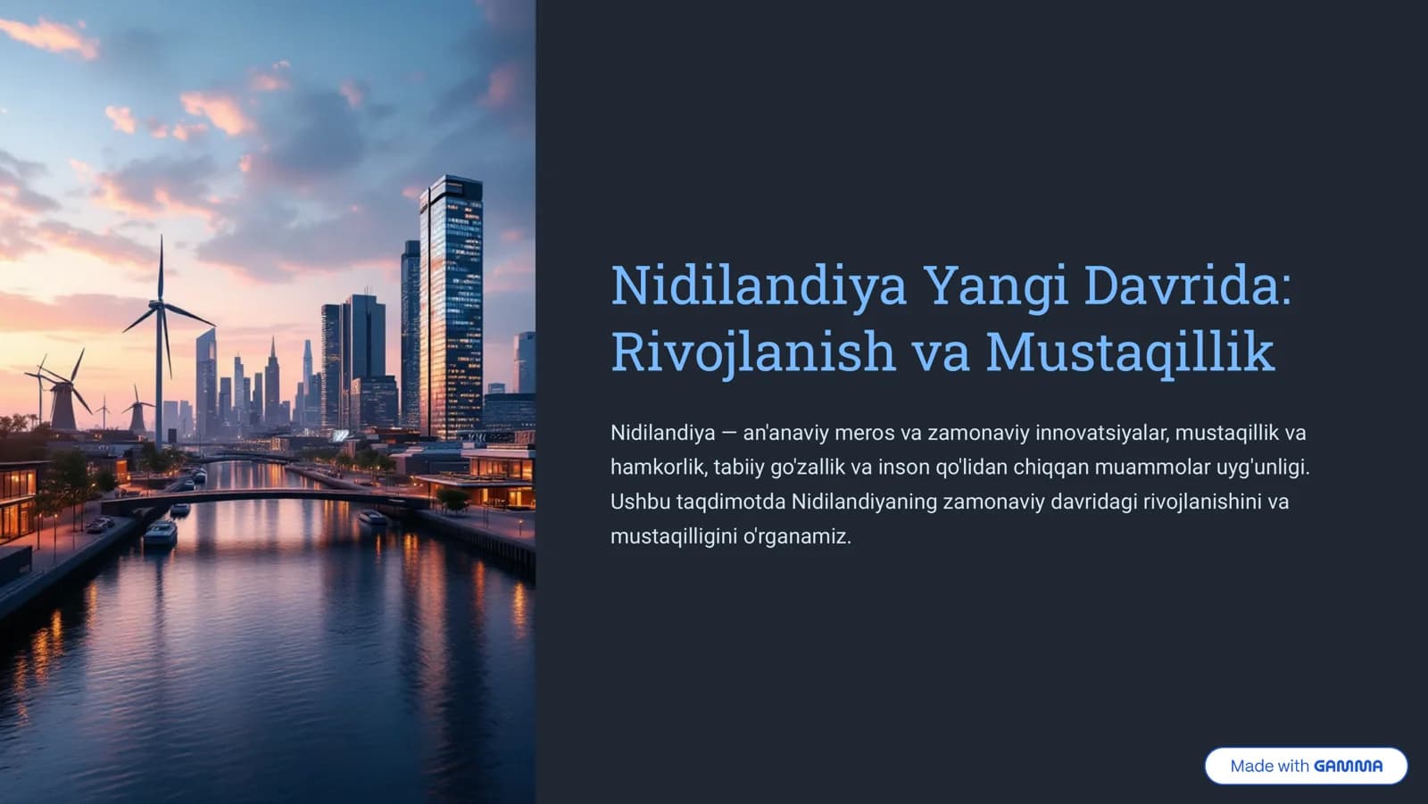 Nidilandiya Yangi Davrida: Rivojlanish va Mustaqillik