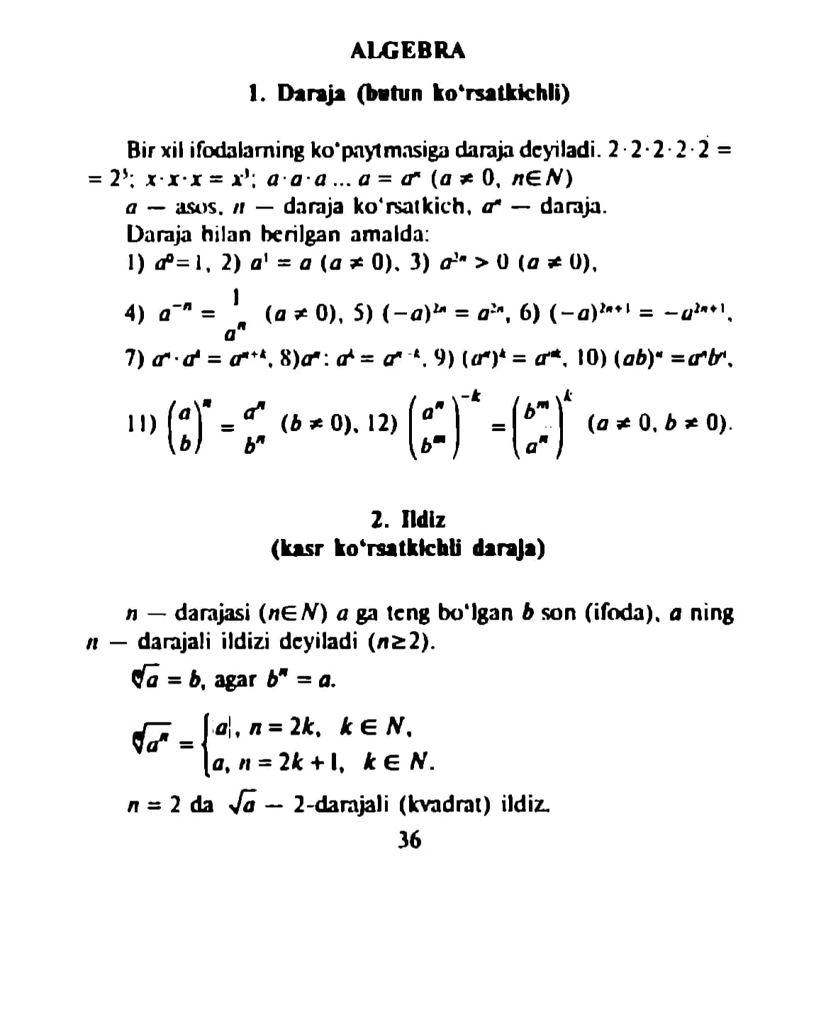Formulalar kitobi