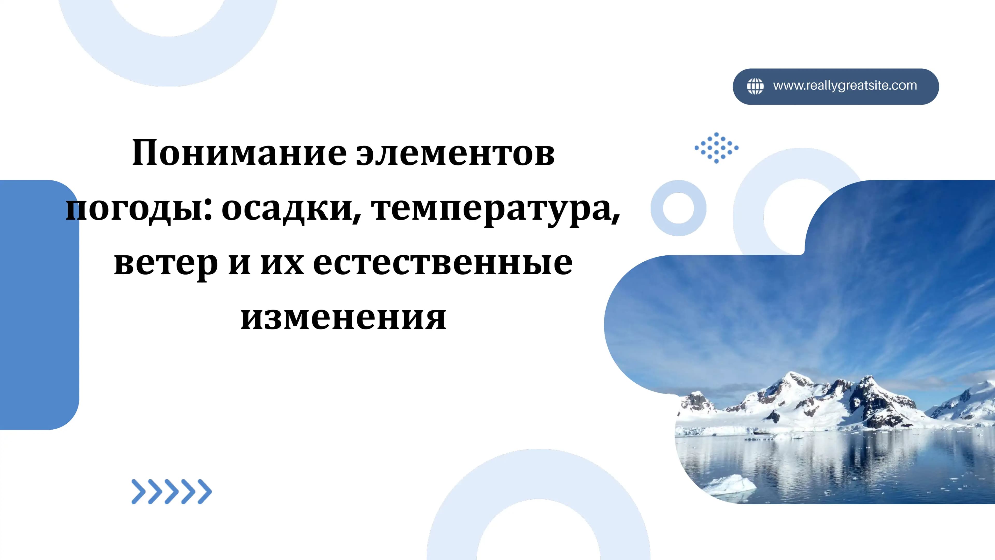 Понимание элементов погоды