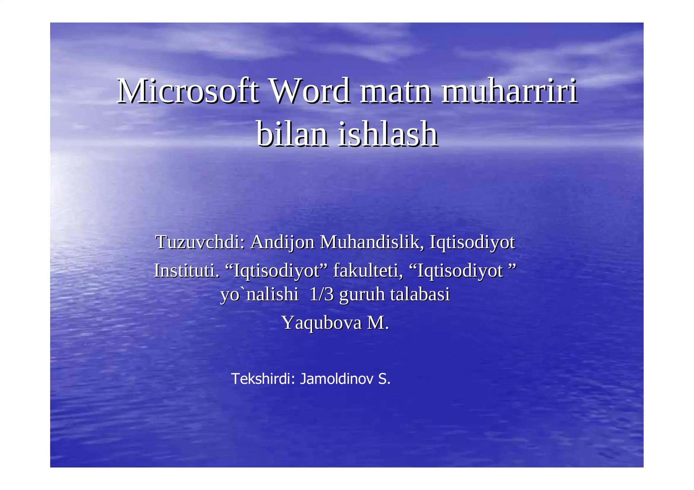 Microsoft Word
