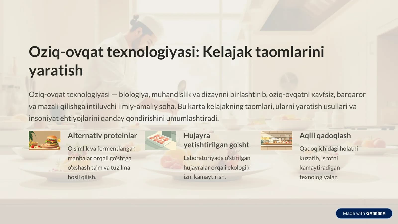 Oziq-ovqat texnologiyasi