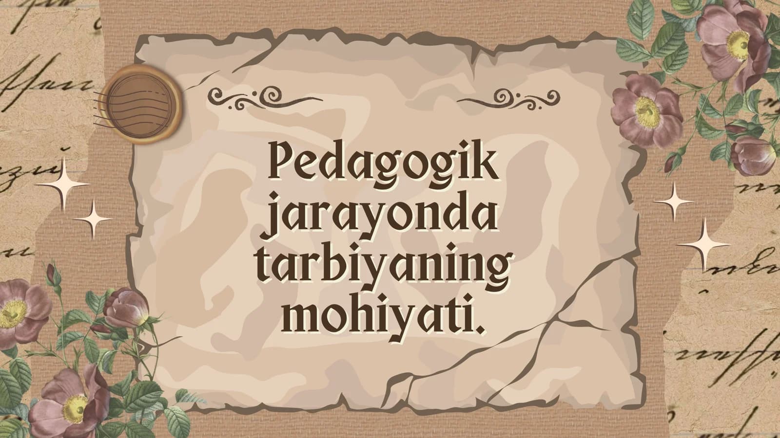 Pedagogik jarayonda tarbiyaning mohiyati