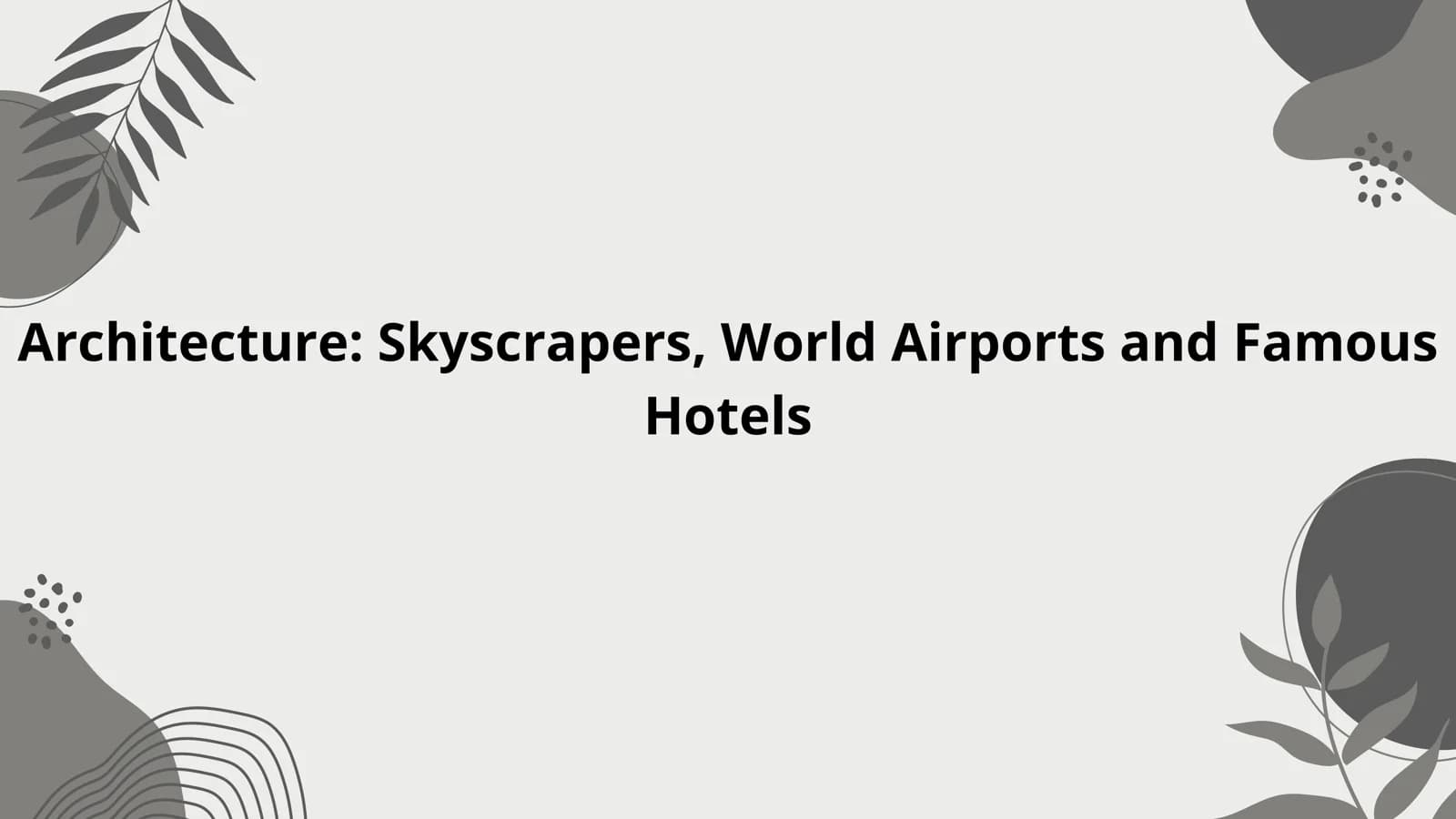 Skyscrapers