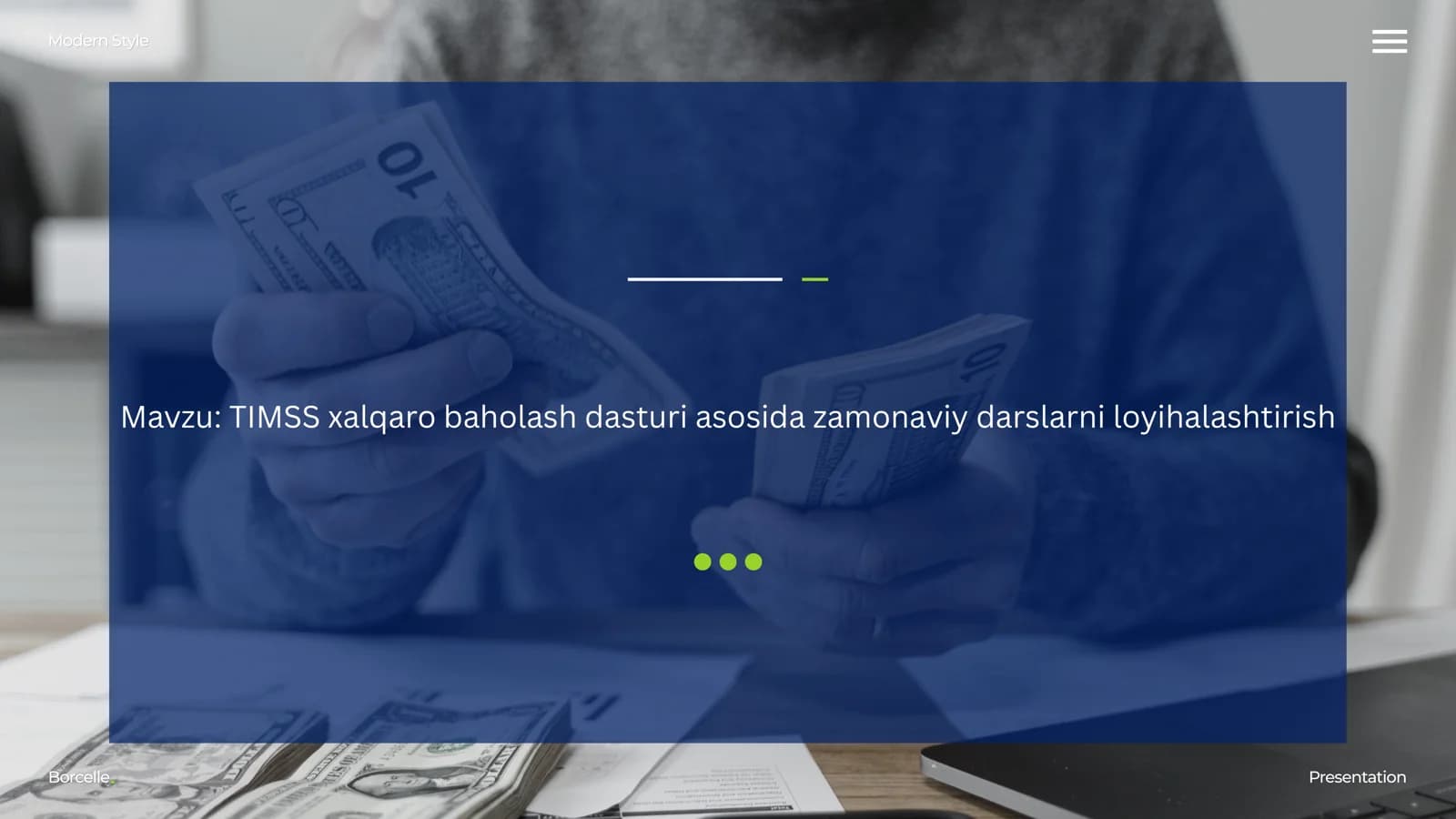 TIMSS xalqaro baholash dasturi asosida zamonaviy darslarni loyihalashtirish
