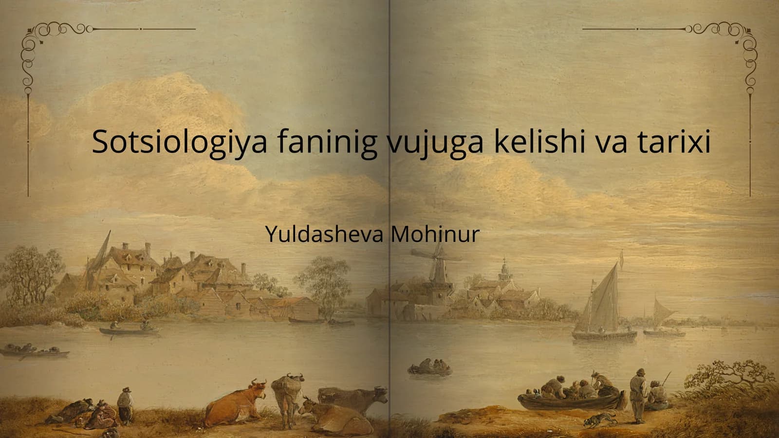Sotsiologiya faninig vujuga kelishi va tarixi