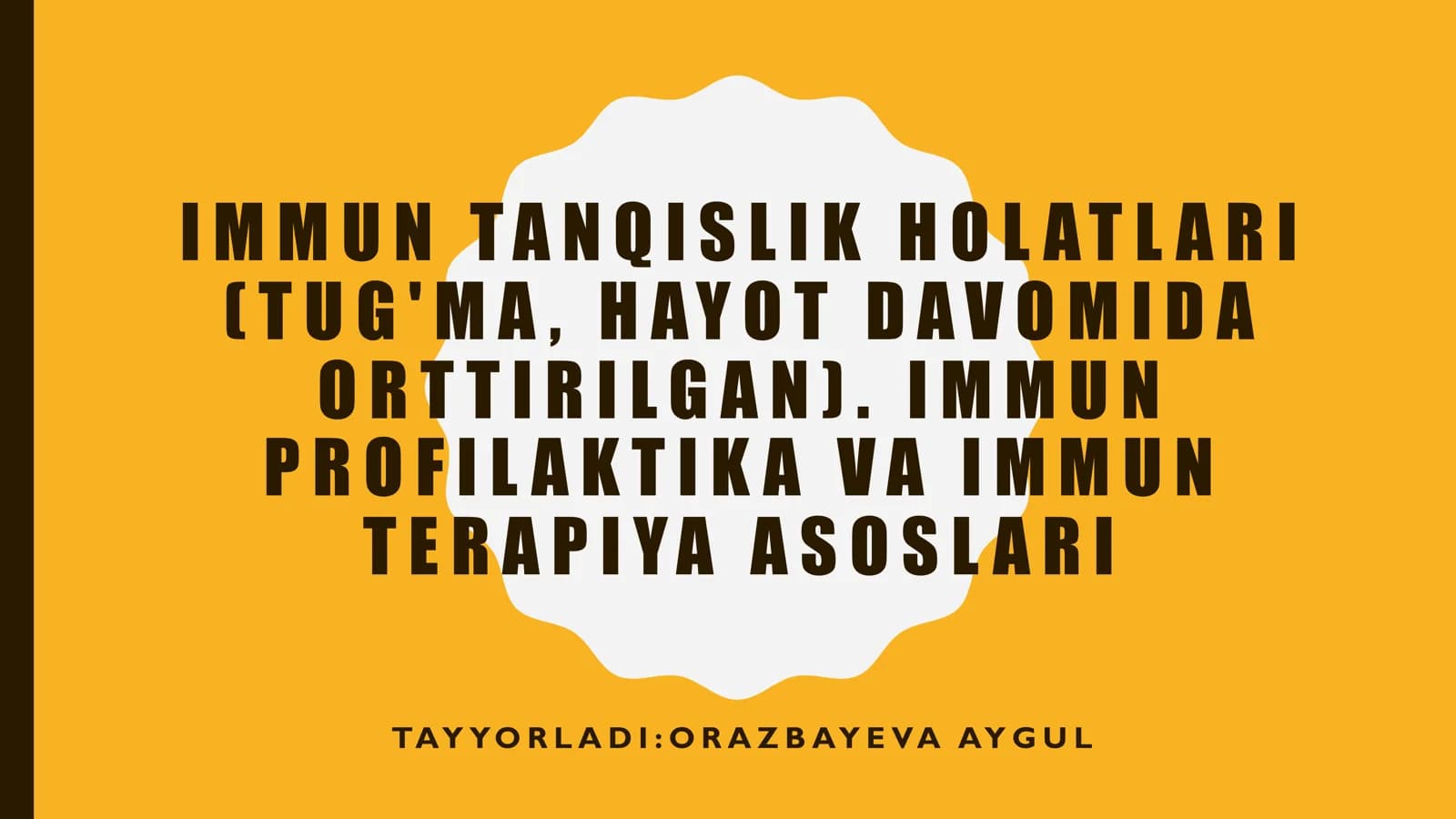 Immun Tanqislik Holatlari