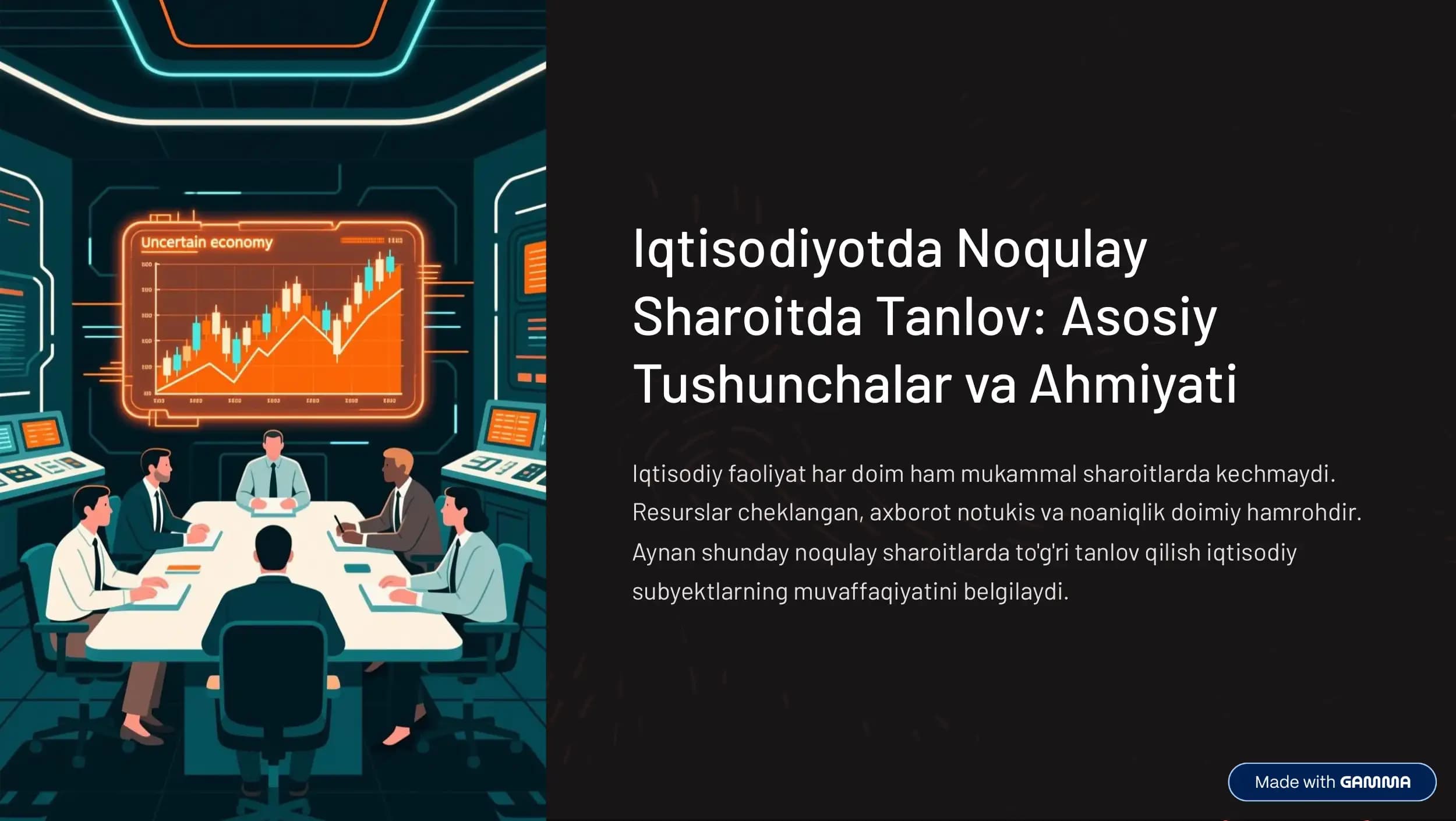 Iqtisodiyotda Noqulay Sharoitlar