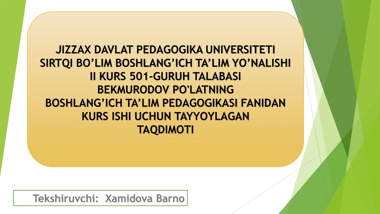 Maktabda ota-onalar majlislarini tashkil etish metodikasi