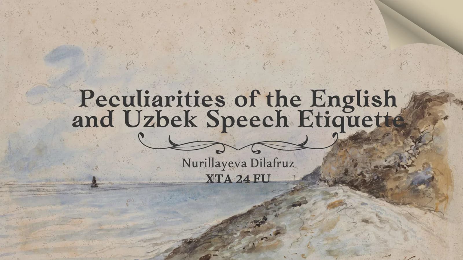 Peculiarities of the English and Uzbek Speech Etiquette