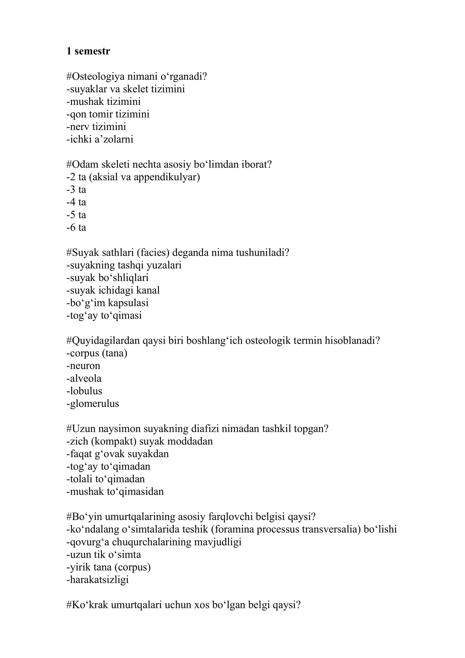 Osteologiya darsi