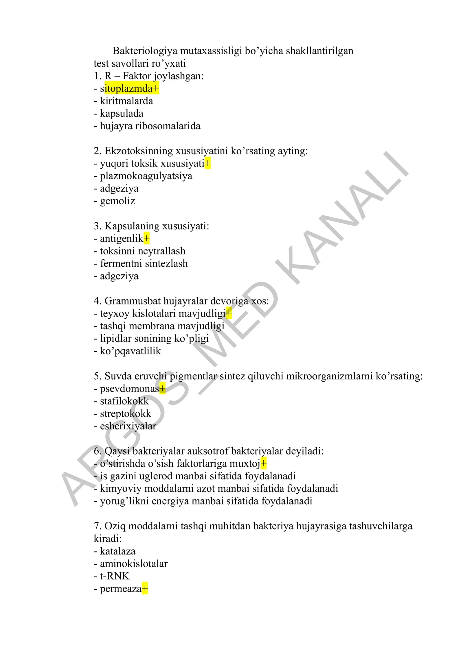 BAKTERIOLOGIK LABORATORIYA ARGOS_MED