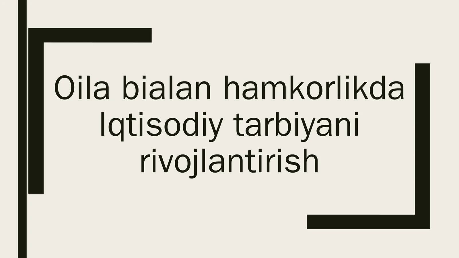 Oila bialan hamkorlikda