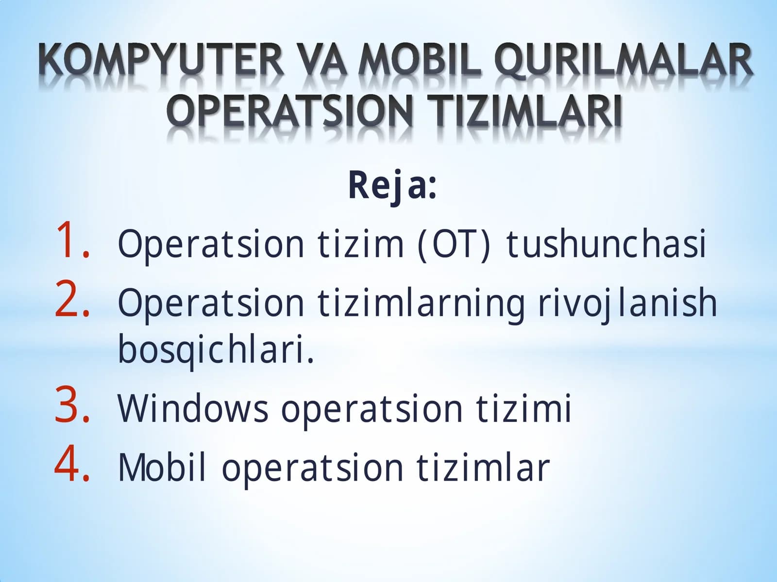 Operatsion tizim