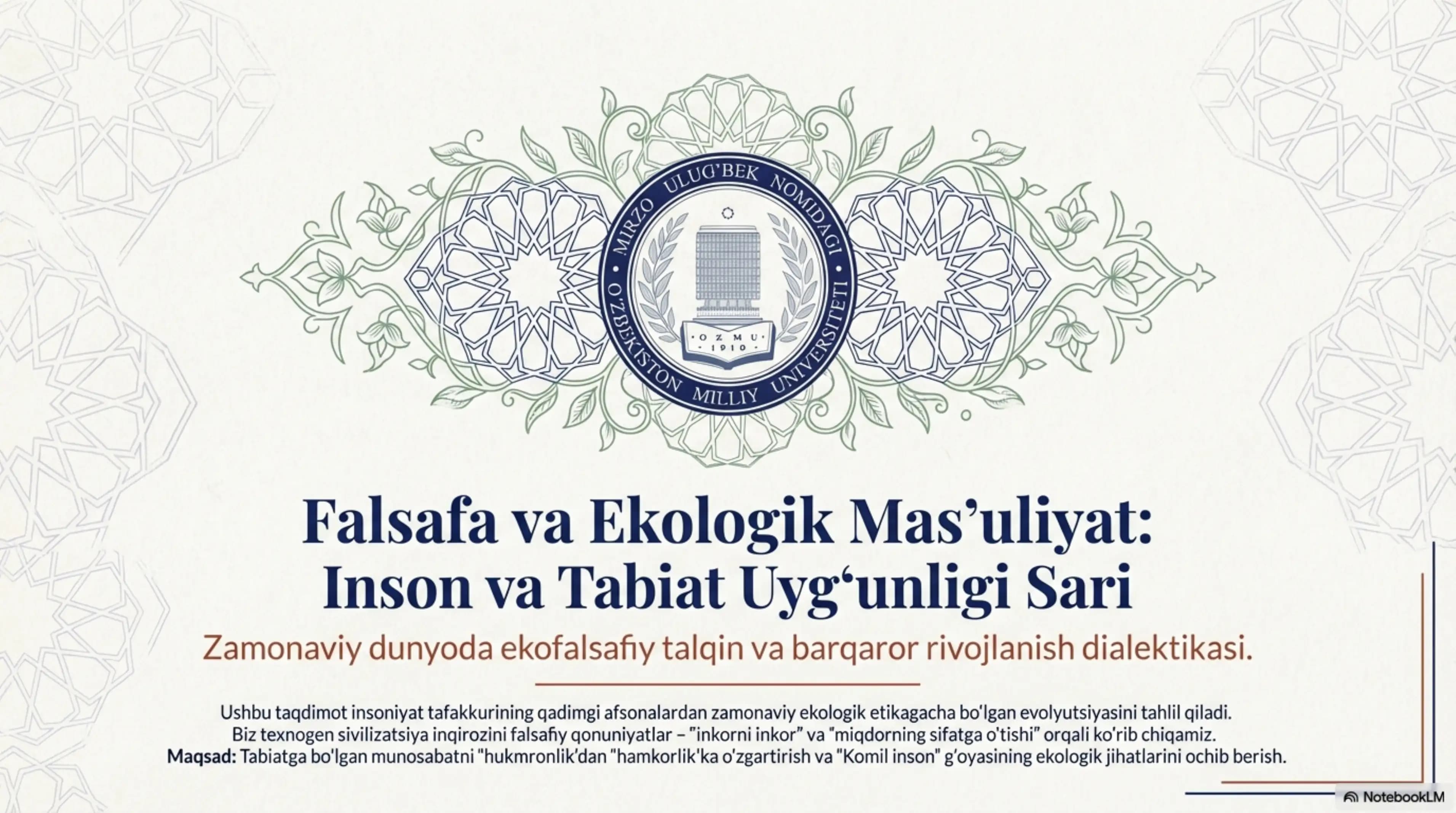 Tabiat va jamiyat qonunlarining xususiyatlari.