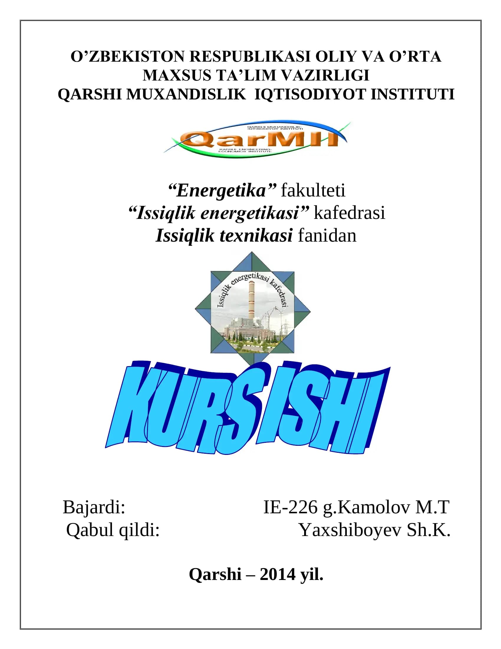 Issiqlik energetikasi