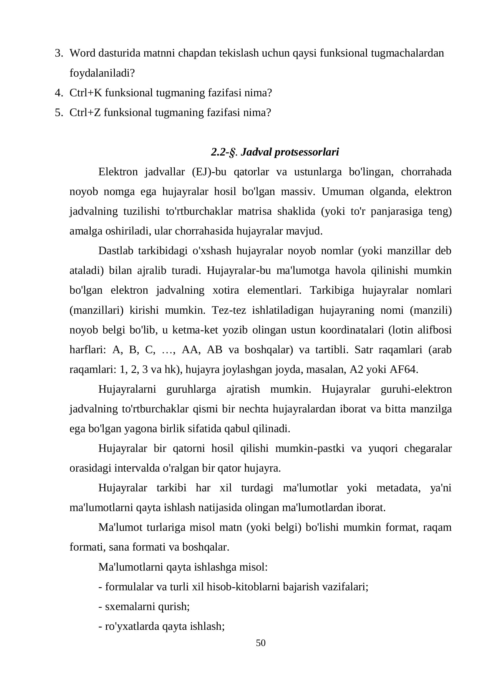 Jadval protsessorlari