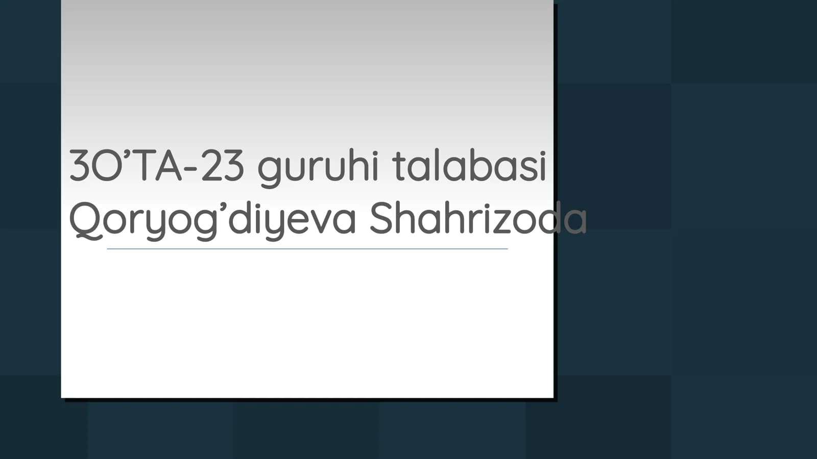 Dars ishlanmalari shakli, tuzilishi va mohiyati