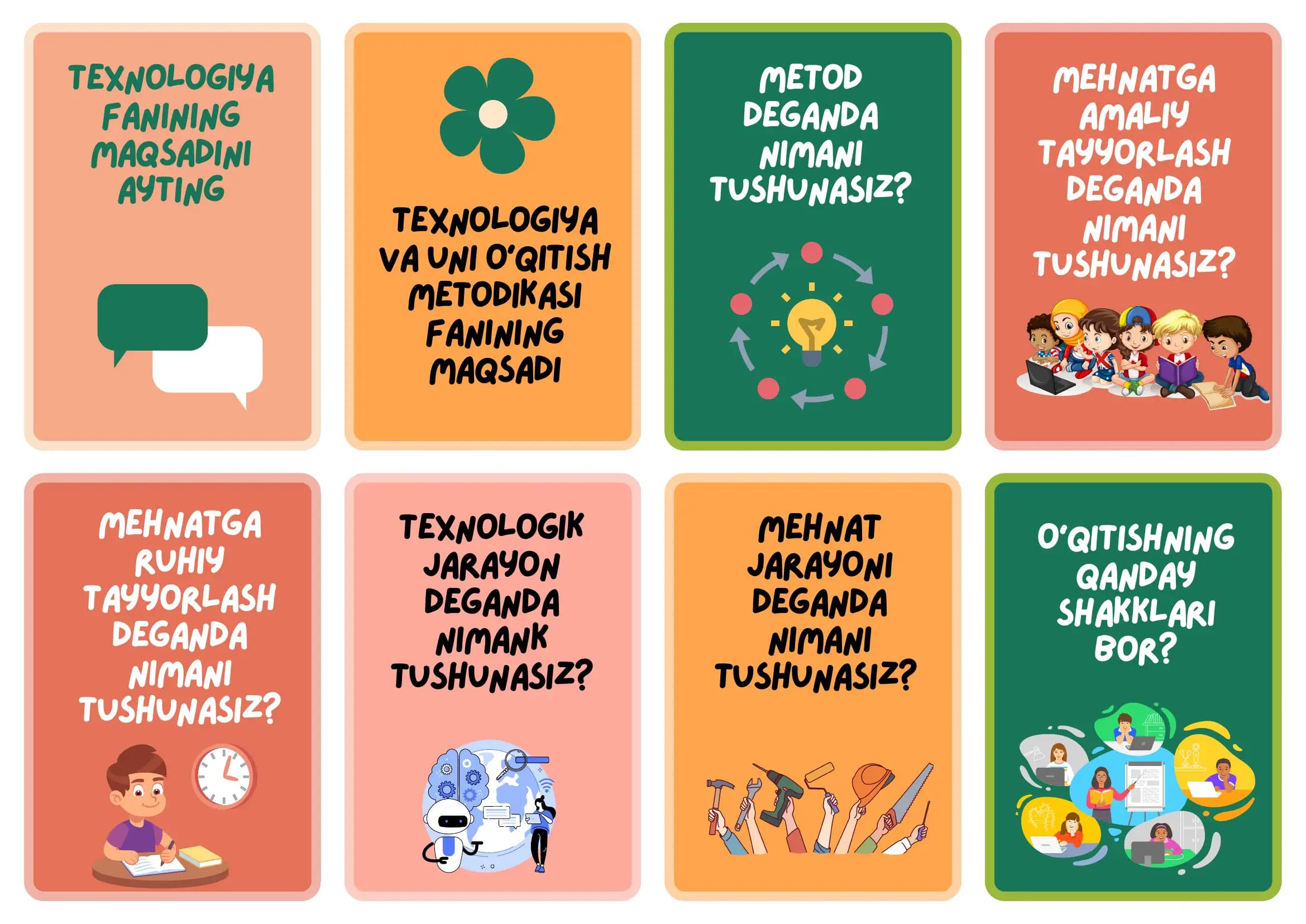 Texnologiya fanining maqsadi