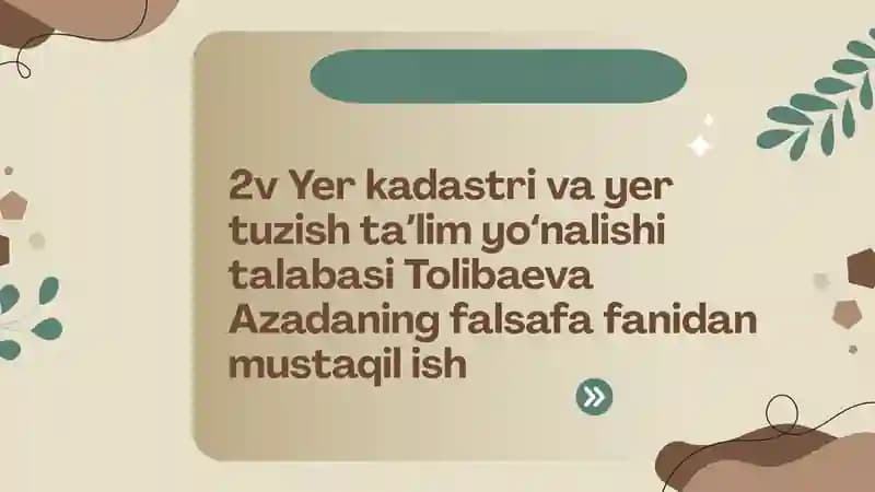 Abu Nasr Forobiy va Gʻazzoliyning falsafa ilimiga qarashlari