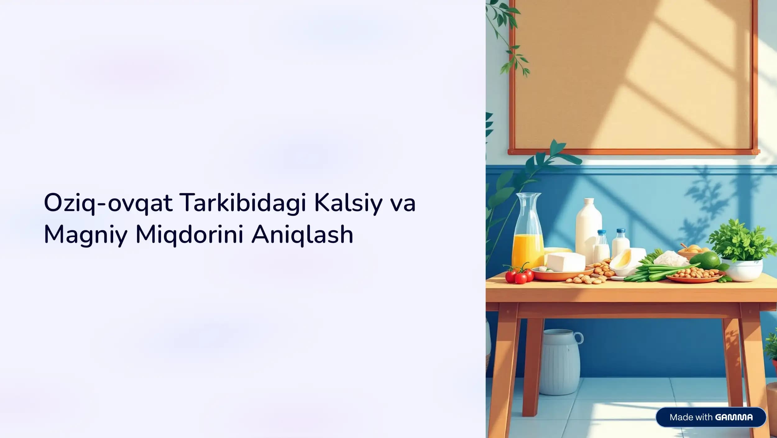 Kalsiy va Magniy: Organizm uchun Nega Muhim?