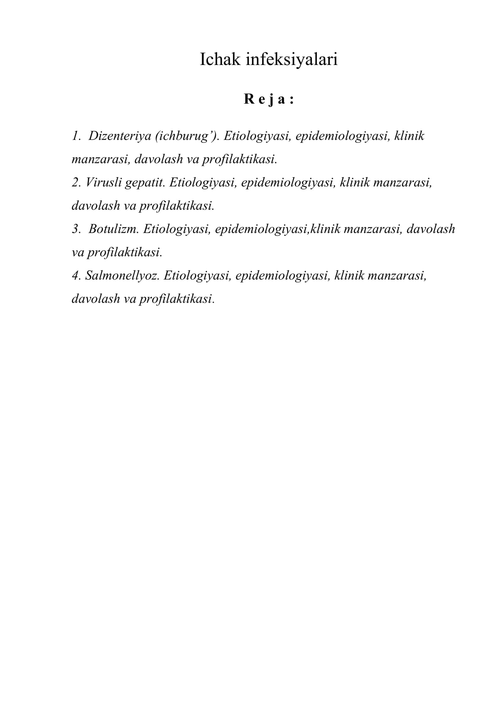Ichak infeksiyalari