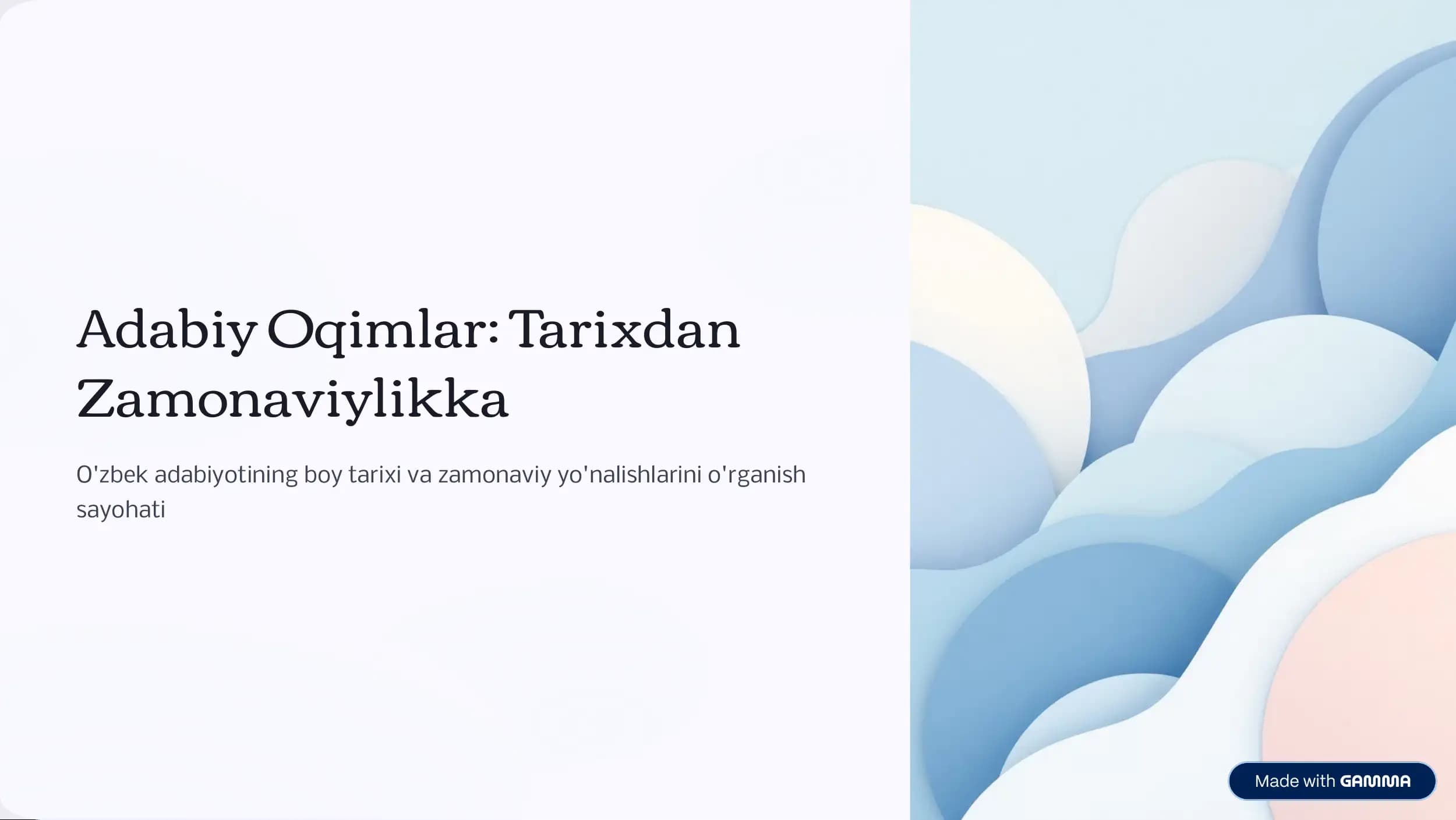 Adabiy Oqimlar: Tarixdan Zamonaviylikka