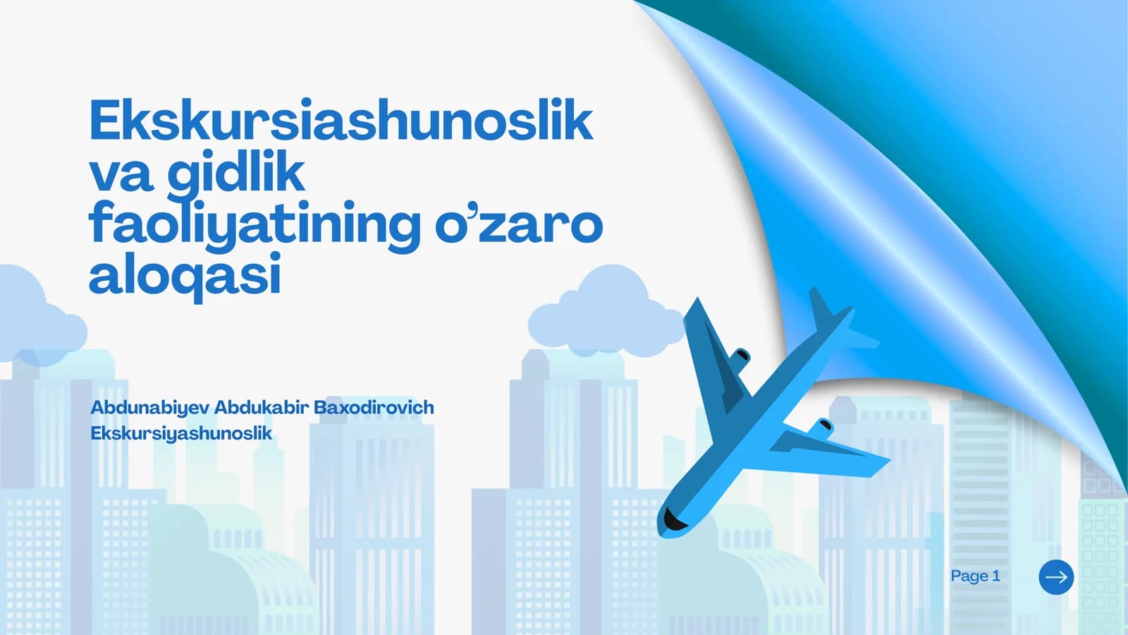 Ekskursiashunoslik va gidlik