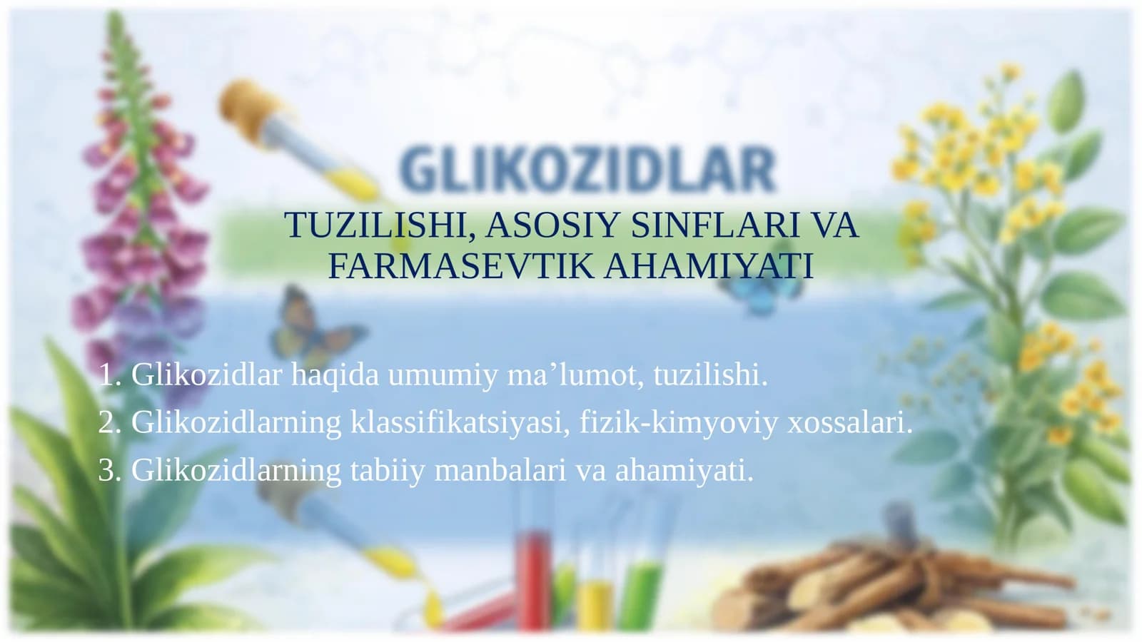 Glikozidlar. Tuzilishi, xossalar, ahamiyati.