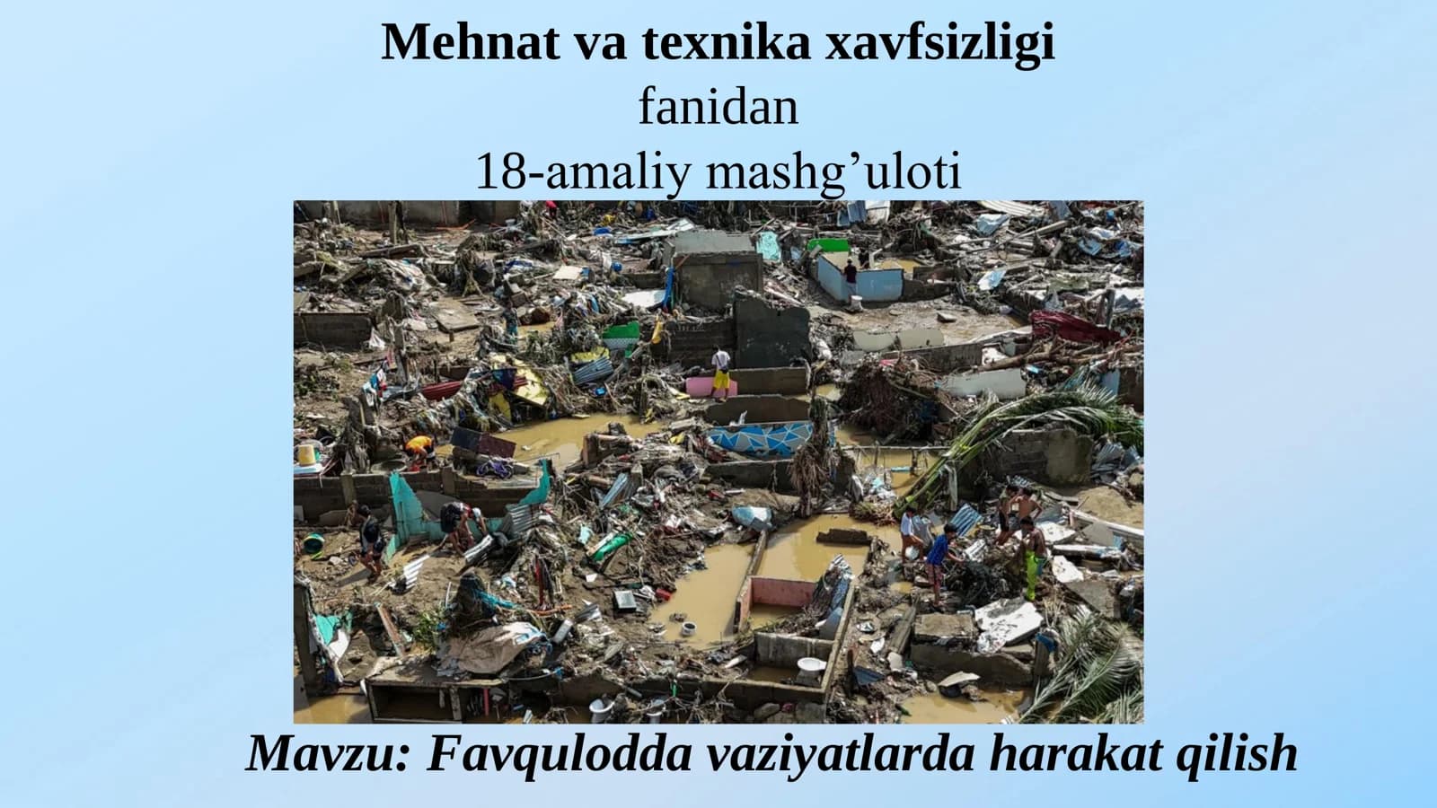 Favqulodda vaziyatlarda harakat qilish