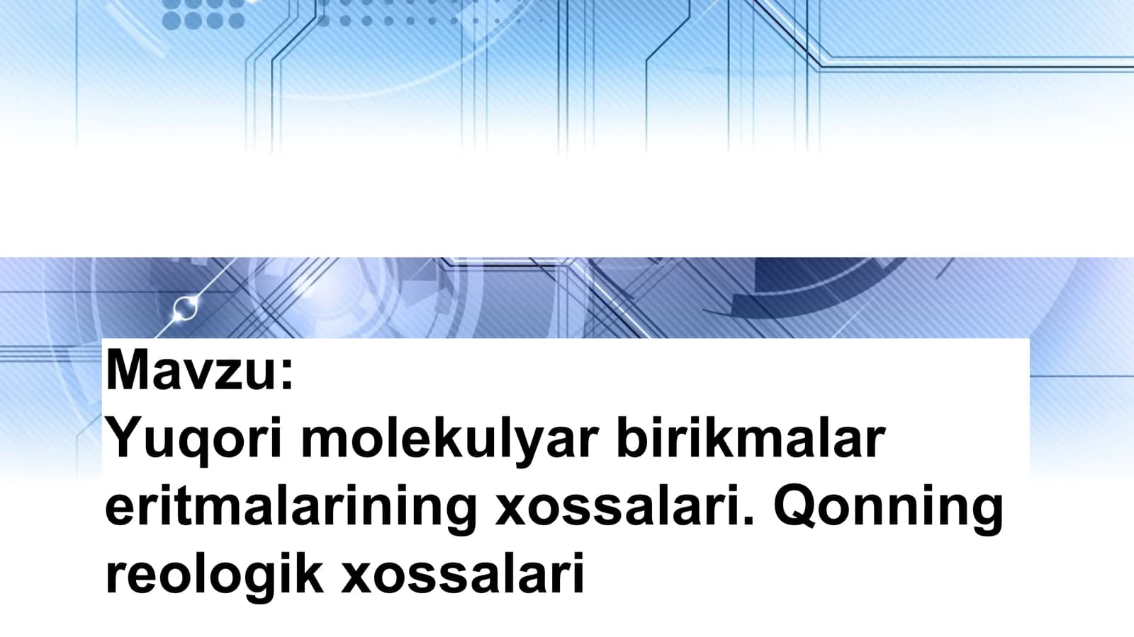 Yuqori molekulyar birikmalar