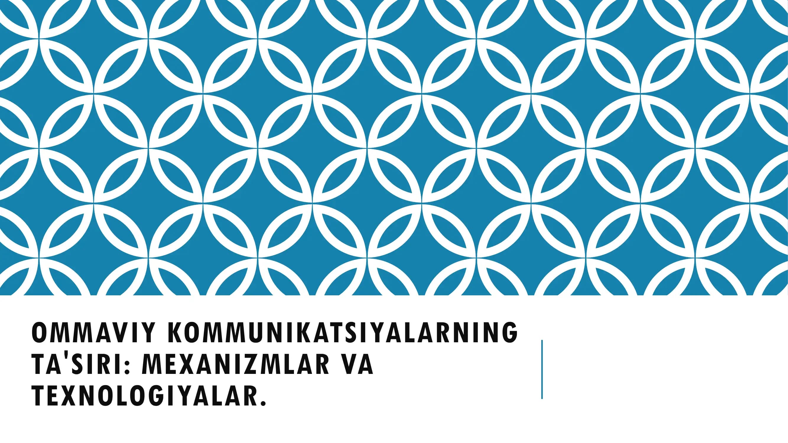 Ommaviy kommunikatsiyalarning ta'siri: Mekanizmlar va texnologiyalar