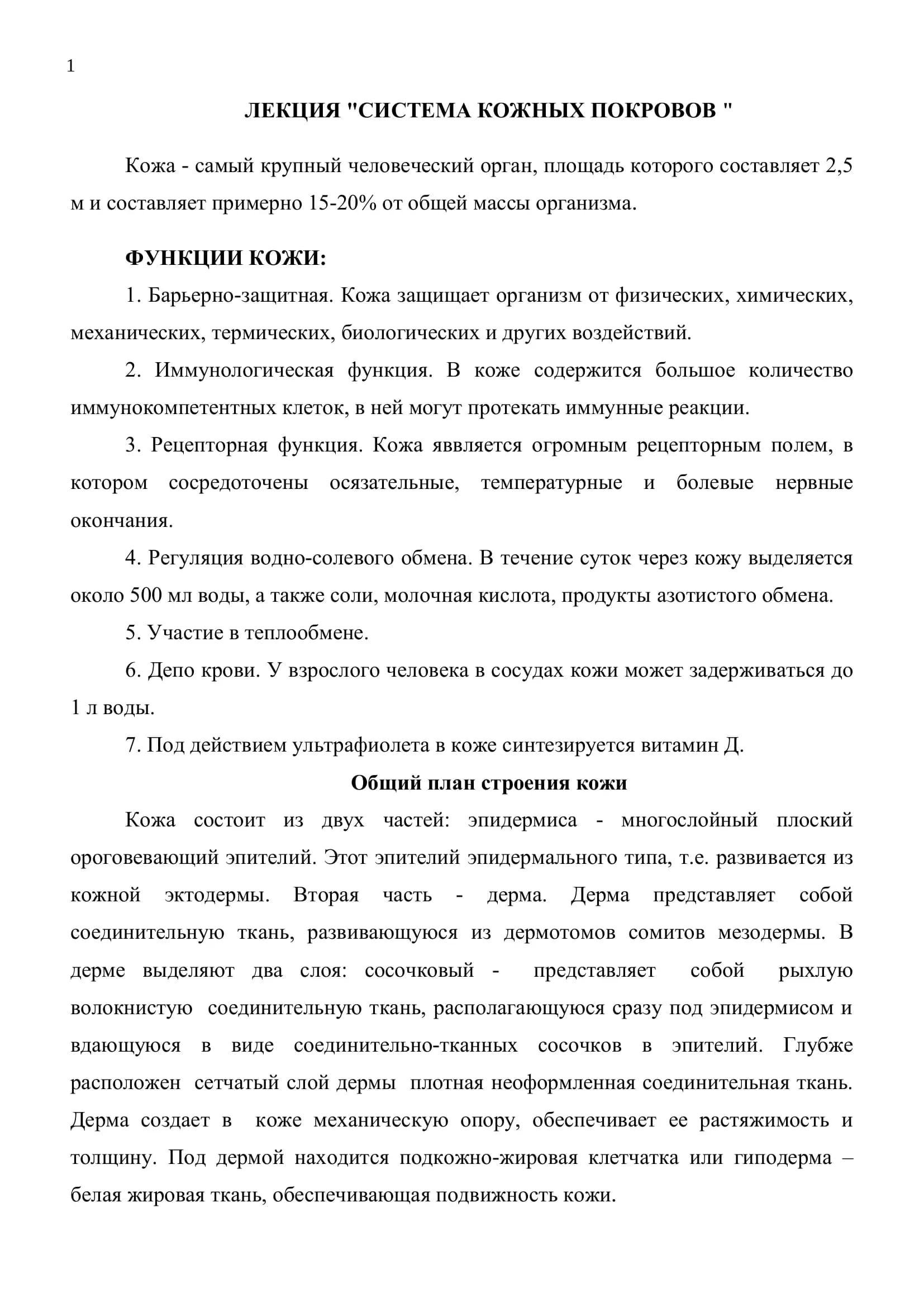 кожа и её производные