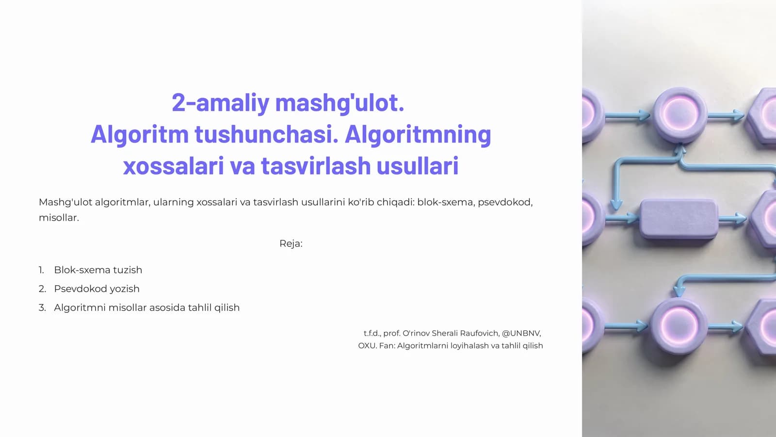 Algoritm tushunchasi