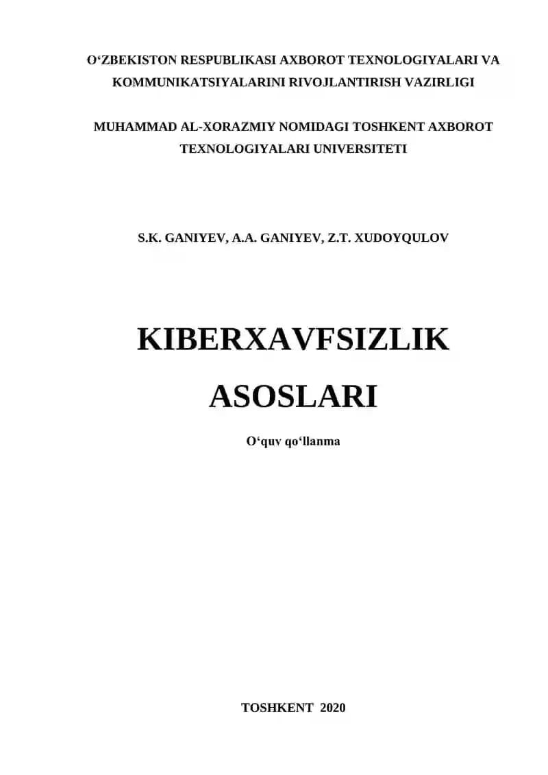 Kiberxavfsizlik asoslari