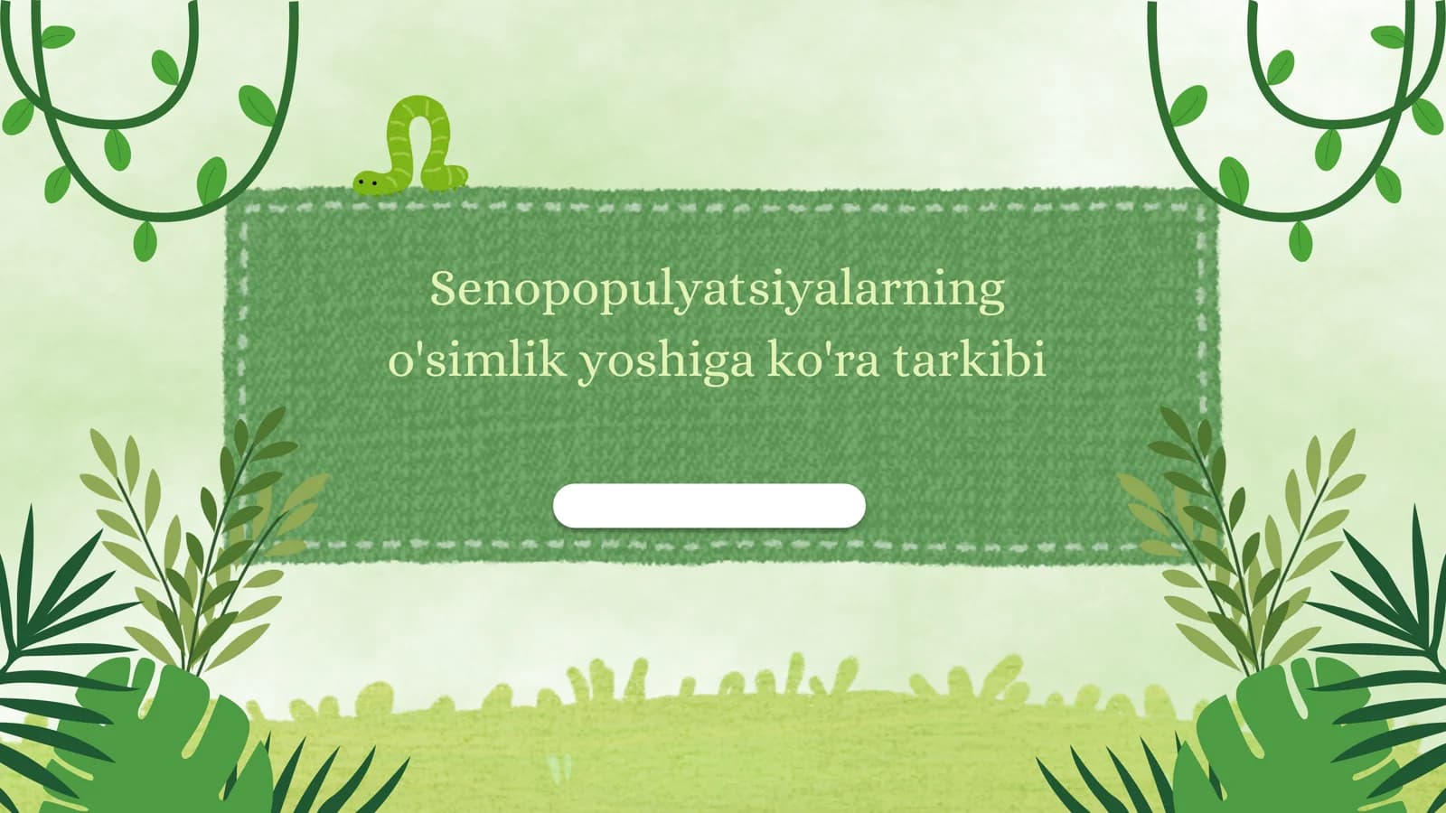 O'simlik yoshining ahamiyati