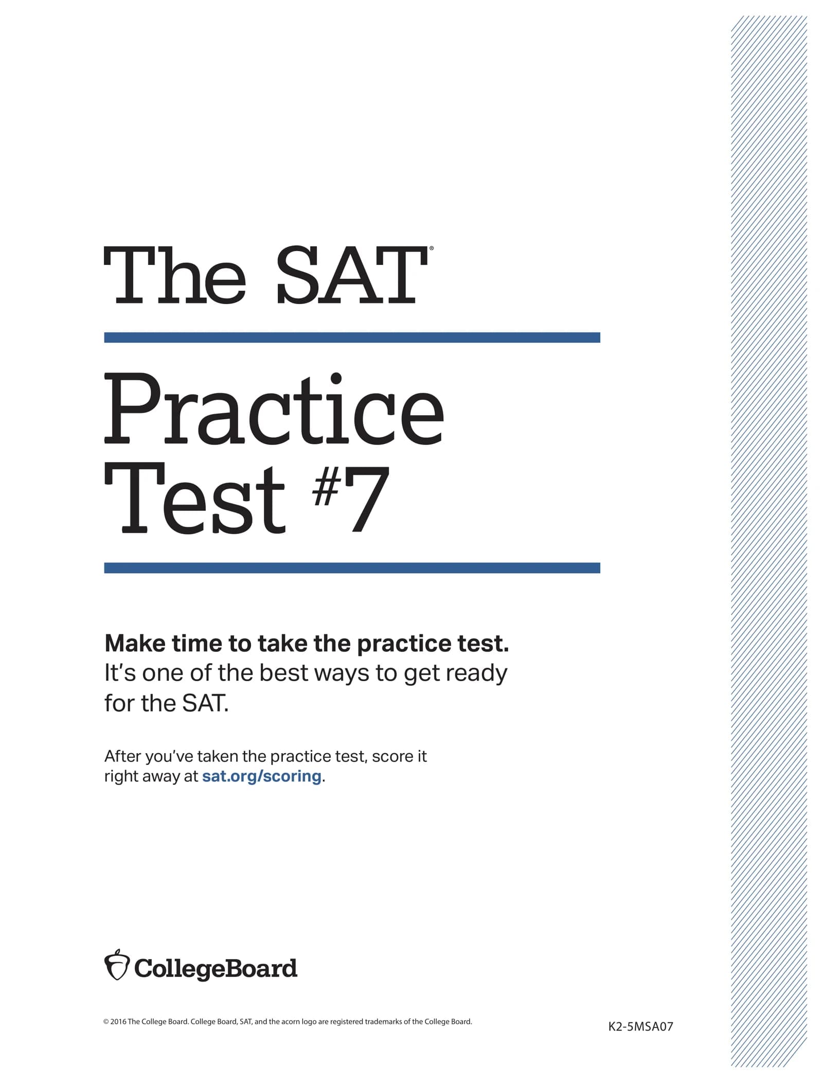 🚀📘 THE SAT PRACTICE TEST #7 📘🚀 ⚡ OFFICIAL SAT PREPARATION PDF ⚡  ━━━━━━━━━━━━━━━━━━