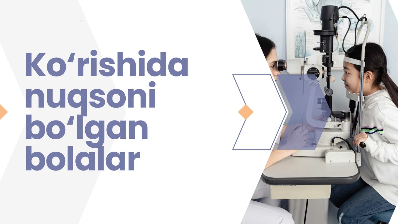 ko'rishda nuqsoni bo'lgan bolalar