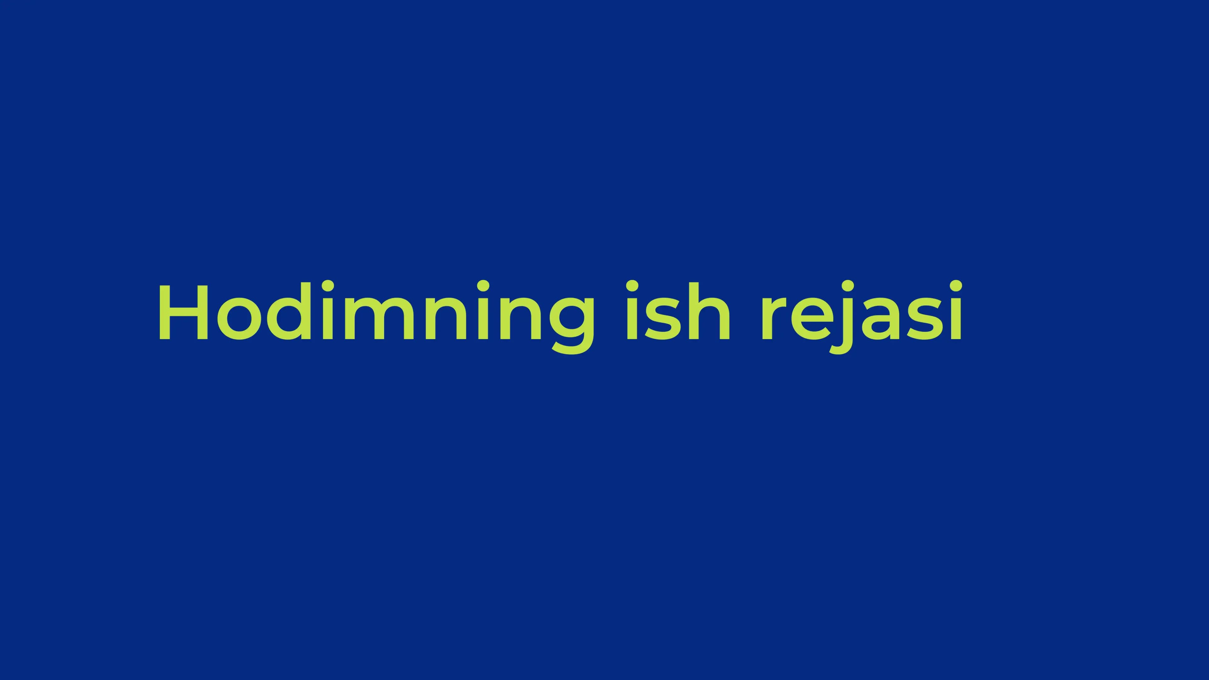 Xodimning ish rejasi
