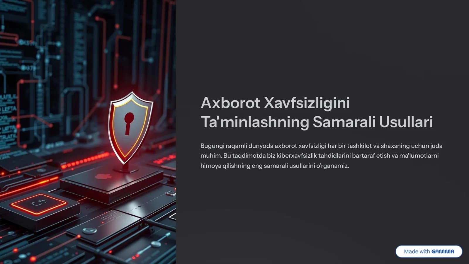 Axborot Xavfsizligini Ta'minlashning Samarali Usullari