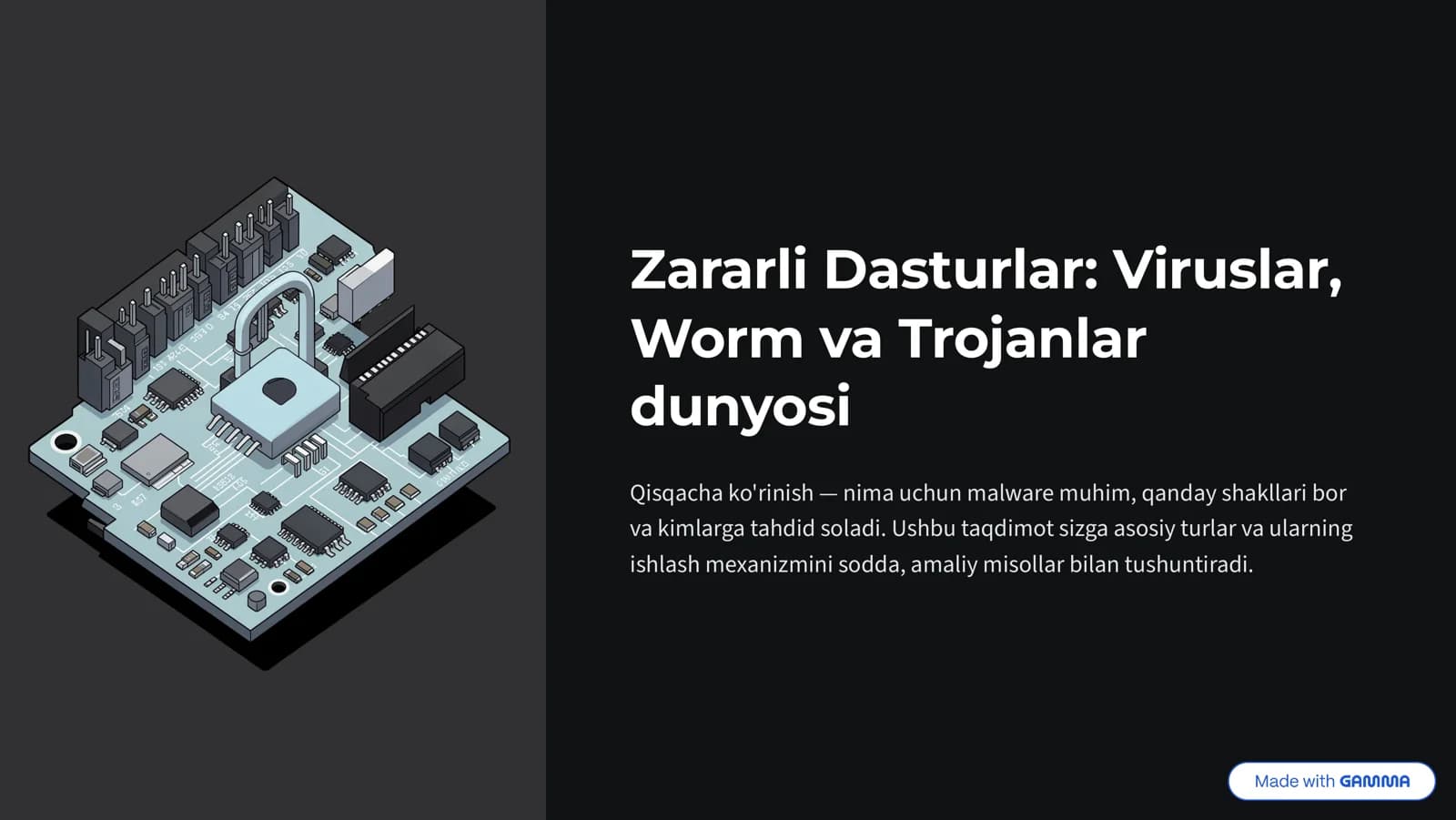 Zararli Dasturlar Viruslar Worm va Trojanlar dunyosi