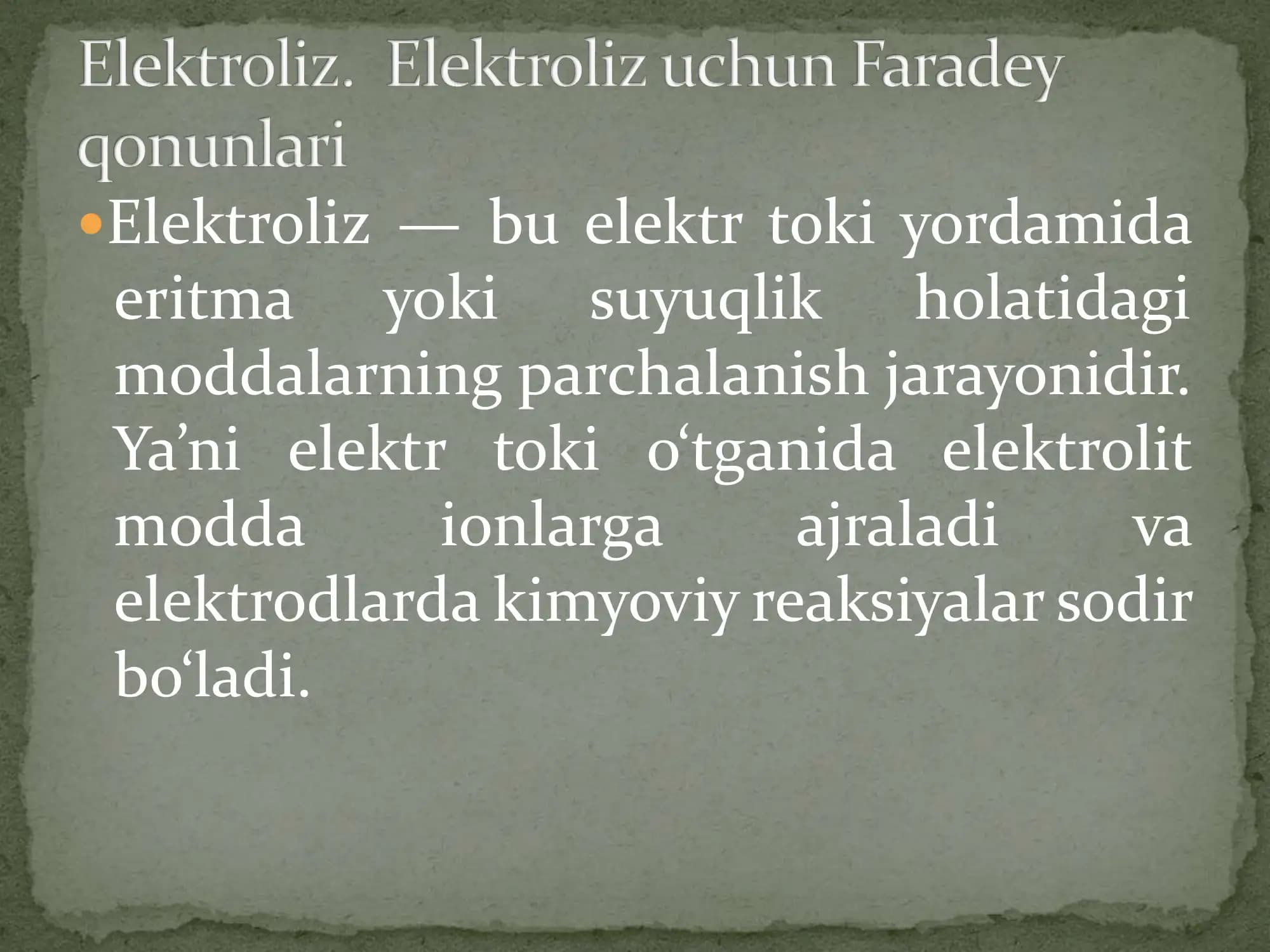 Elektroliz