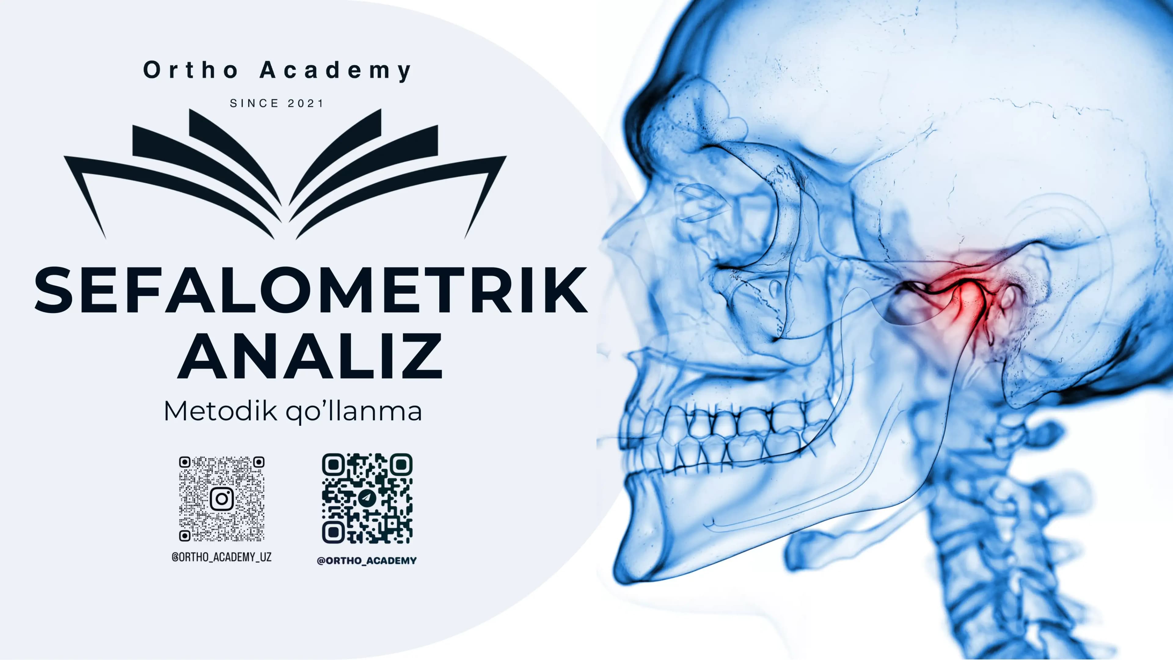 SEFALOMETRIK ANALIZ Metodik qo’llanma
