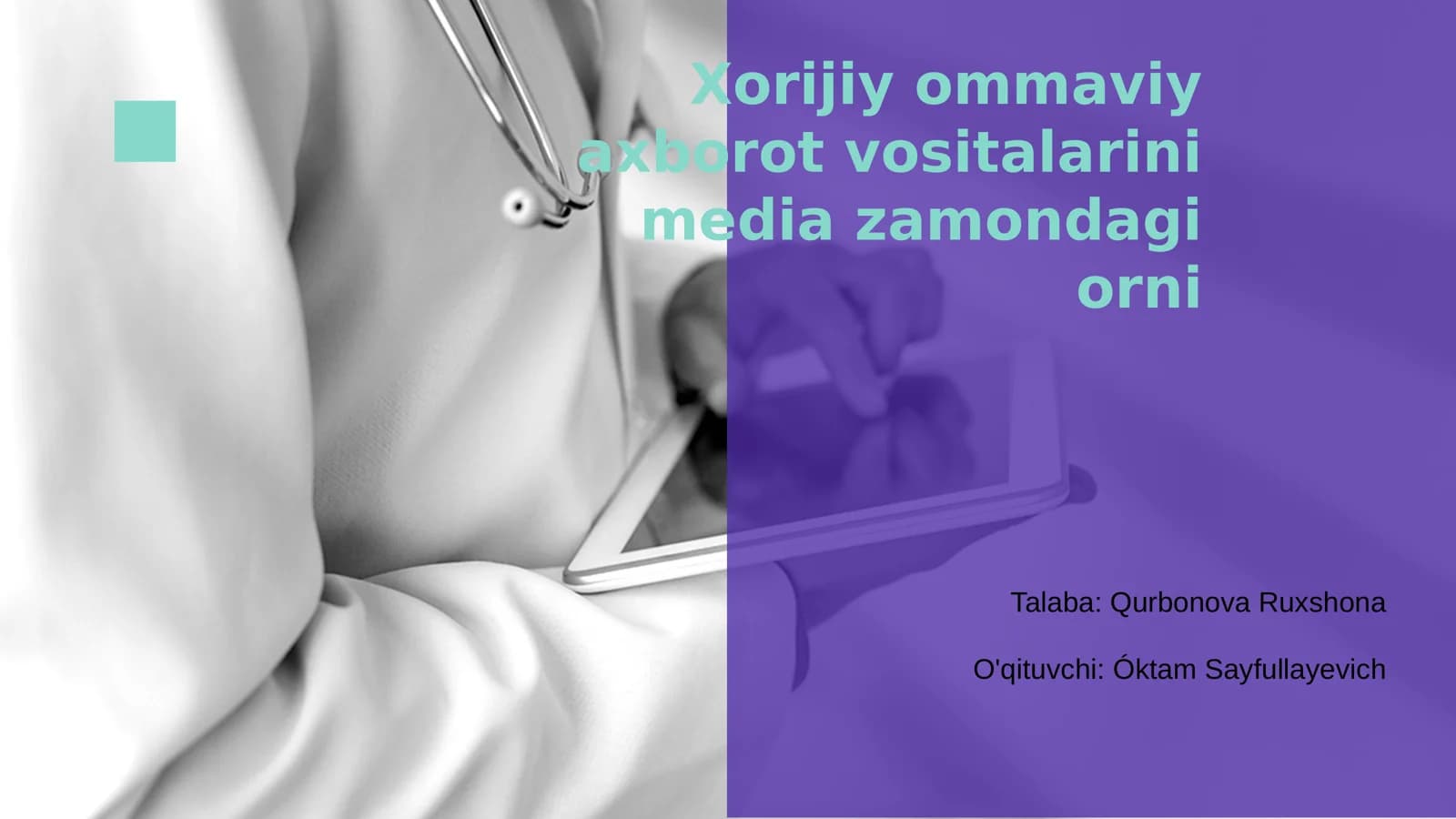 Xorijiy Ommaviy Axborot Vositalari Ta'rifi